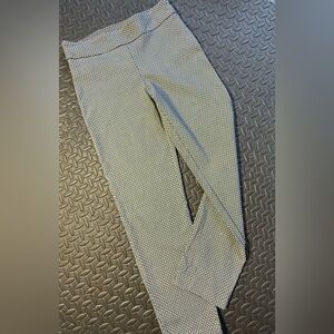 Counterparts Black & White Geometric Cigarette Pant With Tummy Control Size 8